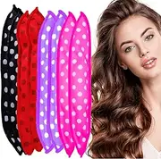 Satin Sponge-Rollers for Hair - AHSNYLC 8PCS Sponge Curlers,Soft Curlers to Sleep in,Hair Rollers,Hair Curlers No Heat,Soft Sleep Hair Rollers,Stain Heatless (Colour mixture)