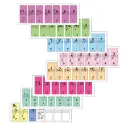 New 4* 88-Key Electronic Keyboard Piano Key Beginner Note Stickers Labels
