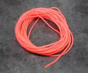 Red Tube 5m, 1mm Internal Diameter, Fluorescent Non Glow Tubing, Bream Whiting