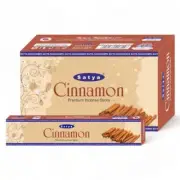 Satya Premium Mumbai Cinnamon Incense Sticks Aroma Fragrance - 144 Sticks