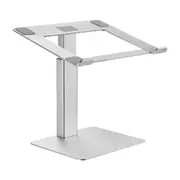 KONIC Height Adjustable Aluminum Laptop Riser Stand - Silver - Height Range 225-380mm - 16 Adjustable Levels Anchored Lock with increased stability [KLS-C16]