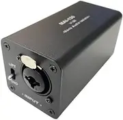 Lyaciomn Audio Isolator Noise Reduction,Eliminates Current Noise,DI Grounding Box,6.5 XLR Mixer Audio Isolator, MAI-130 Mono Easy to Use