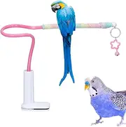 Bird Perch,Tabletop Perch Parrot Toys | Cockatiel Toys with Bell, Non-Slip Conure Training Accessories for Parakeet Cage Indoor Play
