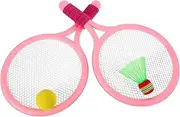 Abaodam 1 Set Tennis Badminton Racket Set with Rackets Balls Bag Durable for Outdoor Indoor Engaging Sports