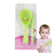Baby Hair Brush Set for Newborns | Soft Bristle Hair Brush Cradle Cap Grooming Baby Hairbrush - Safety Kids Products Shower Massage Scalp Care for Bath
