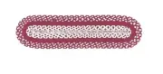 IHF Home Decor Braided Rugs Cortland 13" X 48" Oval Runner Natural Jute Material