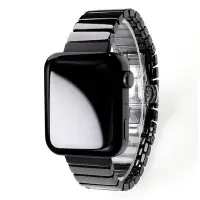 在飛比找Yahoo!奇摩拍賣優惠-熱銷 適用于小米手錶手環陶瓷錶帶智能Watch運動錶帶黑色白