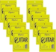 Guitar Strings, Acoustic Guitar Strings, 6 Strings Set, Hexagonal Carbon Core 75/25 Bronze, Light, 11-52, 10 Packs Low TX630