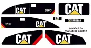 Stickers for Huina 1550 or 1535 convert to 320D excavator 1/14 Scale TBS119