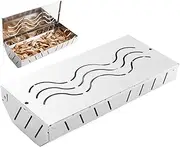 Bbq Smoker Box - Grill Smoker Box | Smoker Tray Stainless Steel | Barbecue Smoker Box | Charcoal & Barbecue Meat for, Electric or Charcoal Bbq Grill