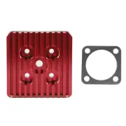 Red CNC Square Cylinder Head For Racing 66cc 80cc Engine Motorized Bicycle