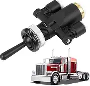 818-0007-000 Air Window Toggle Valve Switch 1/4 - Compatible with Peterbilt 379 Kenworth Truck Air Brake Toggle Control Valve Paddle Switch Replace OE 8180007000