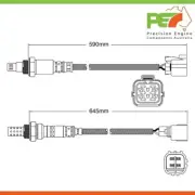 2x New * OEM * Pre-Cat & Post-Cat Oxygen Sensors For Subaru Legacy BL / BP 2.0L