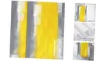 Grey and Yellow Abstract Hand Towel for Bathroom Set of 2 Hand Bath Towels