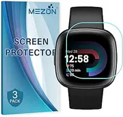 [3 Pack] Ultra Clear Screen Protector for Fitbit Versa 4 – High Protection TPU Film, Shock Absorption (Fitbit Versa 4, Clear)