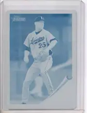 2011 Topps Heritage Minors Mike Foltynewicz 1/1 Cyan Printing Plate