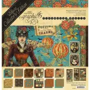 GRAPHIC 45 STEAMPUNK SPELLS 12X12 Deluxe Collectors Edition Halloween Mixed Med
