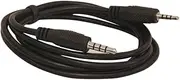 3 Foot 2.5mm Male to 3.5 Male 4 Conductor Audio Cable