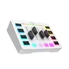 Gaming Audio Mixer,Streaming 4-Channel RGB Mixer with XLR Microphone Interface,F