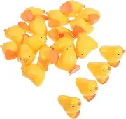 Milisten 20pcs Miniature Resin Chicken Figurines Vibrant Fake Chick Models for Easter and Micro Landscapes Decor for Spaces and Potted Plants