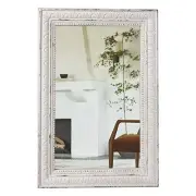 Large Vintage Mirrors for Wall 24 x 36 inches, Hanging Rustic Distressed White