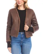 Karen Kane Reversible Faux Fur Jacket
