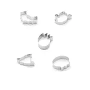 3 Sets Stainless Steel Halloween Cookie Cutter Biscuit Mould Ghost Bat Skull Hat Baking Tool Biscuit Stencil Baking Mold