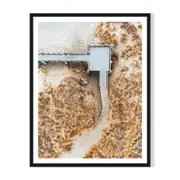 Platform Framed Printed Wall Art - Black