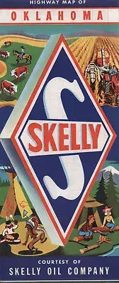 1960 Skelly Road Map: Oklahoma NOS