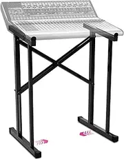 Liquid Stands Portable Audio Mixer Stand - Angled Foldable & Adjustable Studio Music Mixer Synth Stand - MPC Stand For Drum Machines, DJ Turntables, Audio Rack Music Equipment & More, Black (MS1091)