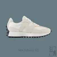 在飛比找蝦皮商城優惠-NEW BALANCE 327 杏仁 米白 麂皮 女 休閒鞋