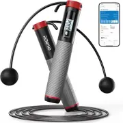 RENPHO Smart Skipping Rope with Counter, Adjustable Jump Ropes for Fitness, Skip