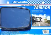 Towing Mirror Large Clip On Fits RHS Or LHS For Caravan Camper & Boat Trailers