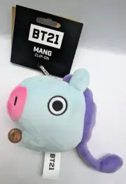 Aurora BT21 Cute.MANG Plush Clip On.Charm.Keychain.Bag Hanger.4 in J-Hope,+TAG