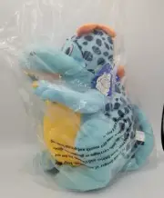 Pearson Scott Foresman Diz Blue Dinosaur Hand Puppet Full Body Plush 12" Stuffed