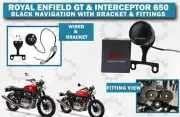 Royal Enfield Gt & Interceptor "Black Navigation Display Unit With Fittings"