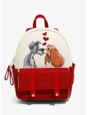 Loungefly Disney Lady and the Tramp Love Plaid Mini Backpack - BoxL Exclusive