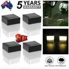 Solar Power Fence Post Cap Garden Yard LED Square Garden Light Waterproof Lamp