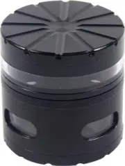 2.4" 4 Layer Tobacco Crusher Hand Muller Smoke Herbal Grinder Side Perspective