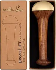 HealthAndYoga BronzLift Kansa Face Massager and Kumkumadi Face Oil Trial Vial - Kansa Wand Ayurveda Benefits of Bronze - Skin Lustre (Single Dome)