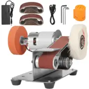 3-In-1 Mini Belt Sander - 15 Degree Knife Sharpener Electric Bench Grinder Sandi