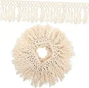 Angoily Household Curtain Tassel Fringe Trim Tassel Decor for Sewing Present Wrapping Home Decoration Versatile Lace Trim for Curtains Clothing Crafts