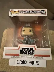 BO-KATAN KRYZE ON THRONE 669 STAR WARS DELUXE 6" Funko Pop Vinyl New in Mint Box