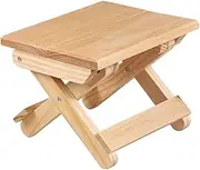 YXUANYZNB Folding Wooden Stool - Small Foldable Step Stool, 7" Height - Fast Storage Holds Up to 300 Lbs, for Living Room Bedroom Kitchen Courtyard Garden