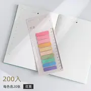 Index Tab Sticky Notes (Various Designs) 10 - Blue & Green & Pink - One Size