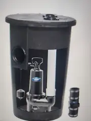 Sewage Pump 1/2 HP Sewage Pump Kit with Basin Model # 93015U