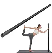 Yoga Sticks, Adjustable Stretching Stick for Mobility, Stretch Stick Set with 4 Steel Bars & 2 Foam Handles, Flexibility and Balance Versatile Exercise Sticks, Yoga Equipment Workout Back Stretcher