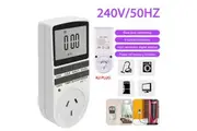 OZNALA Digital Timer Switch Socket Electric 7-Day 24 Hour Programmable Power 240V Plug Clock with Countdown Delay ON/Off Switch