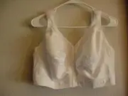 PLAYTEX #4695 WOMENS PLUS SIZE 42DDD WHITE FRONT CLOSE WIREFREE BRA NEW