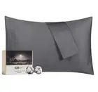 Luxury 100% Egyptian Cotton Pillowcases Standard Set of 2, Sateen Weave, Soft...